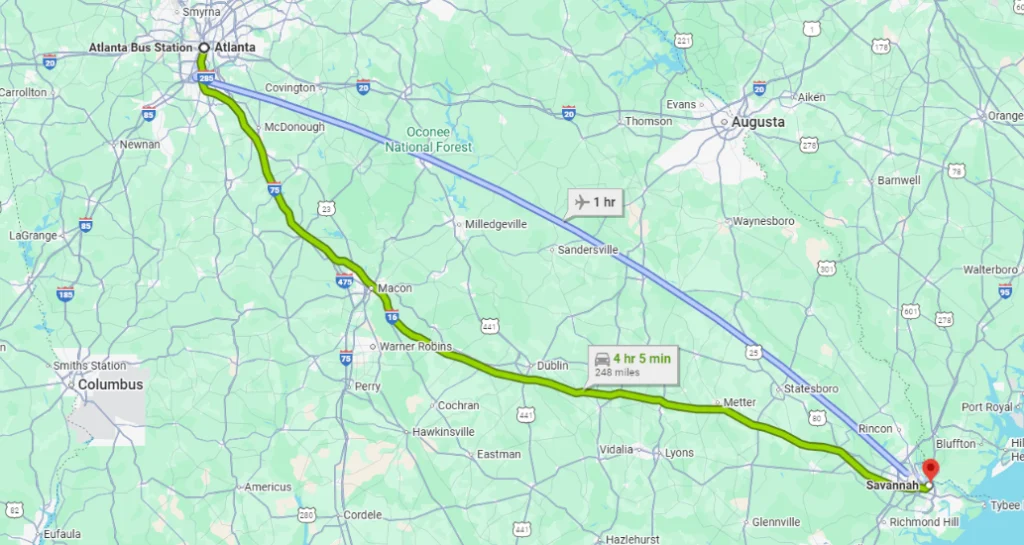 Atlanta to Savannah Bus Tickets | Cheap & Fast Travel