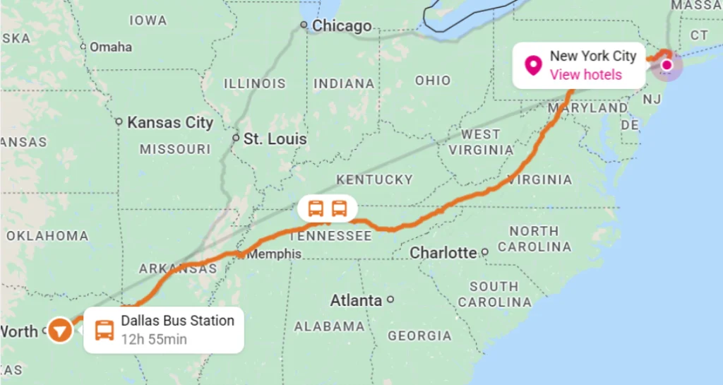 Dallas to New York Bus Travel | Compare Tickets & Book Now
