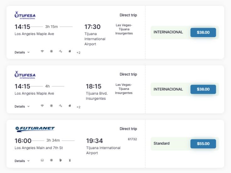 Cheap Bus tickets Los Angeles to Tijuana | Compare & Book
