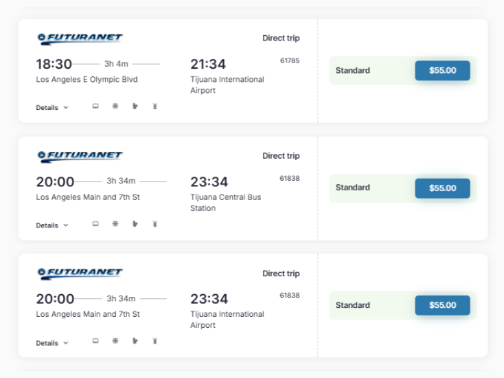 Cheap Bus tickets Los Angeles to Tijuana | Compare & Book