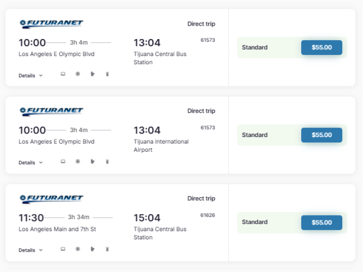 Cheap Bus tickets Los Angeles to Tijuana | Compare & Book