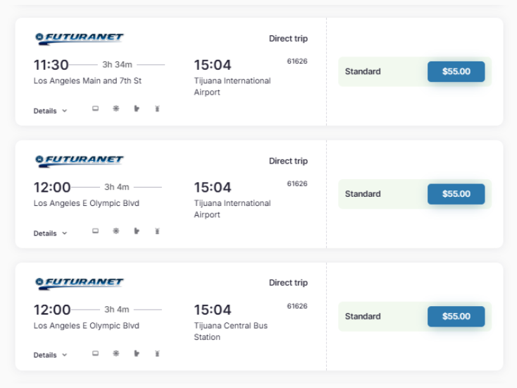 Cheap Bus tickets Los Angeles to Tijuana | Compare & Book
