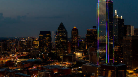 Vistas nocturnas de Dallas