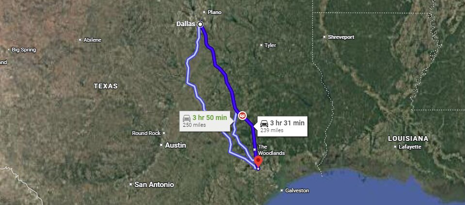 Dallas a Houston