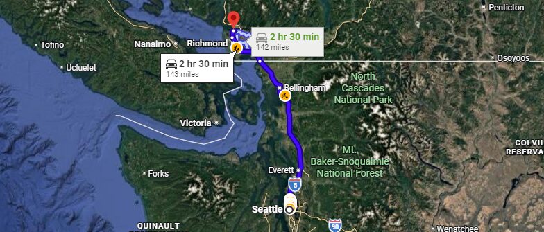 Seattle a Vancouver