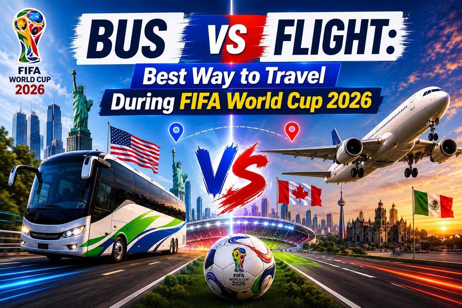 Bus vs Flight Best Way to Travel During FIFA World Cup 2026