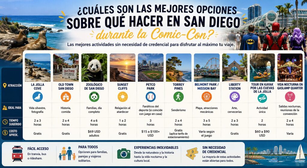 5 errores comunes que cometen los visitantes durante la semana de la Comic-Con