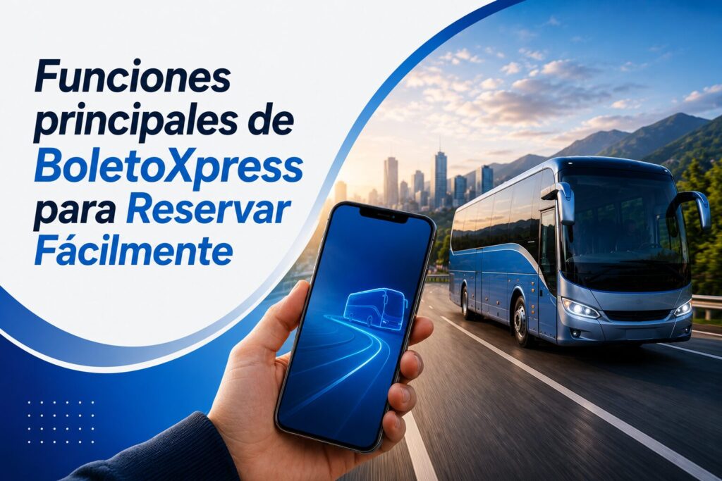 Funciones principales de BoletoXpress para Reservar Fácilmente