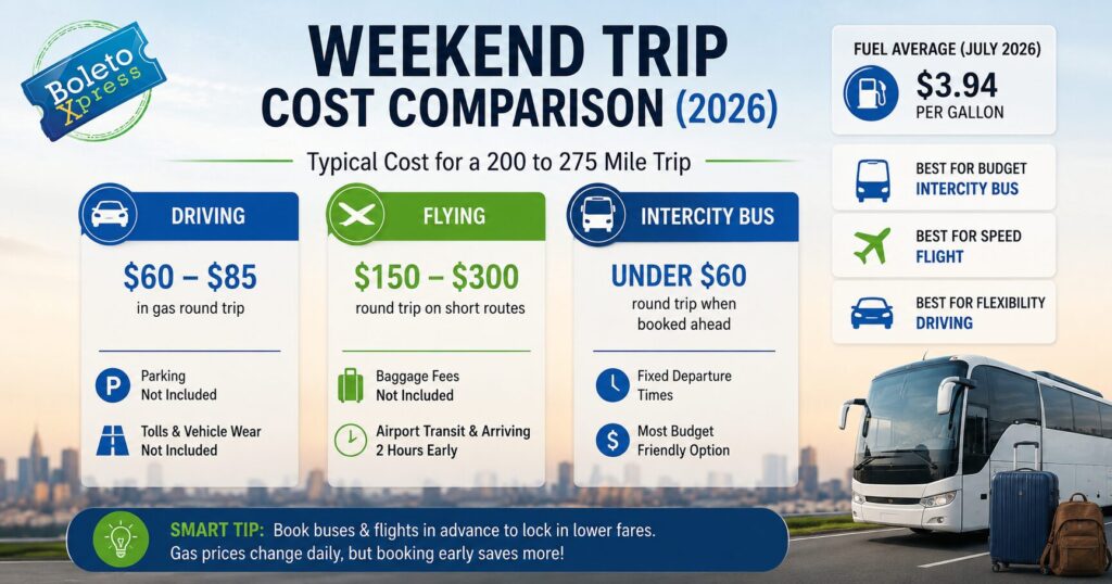 How Much Does a Quick Weekend Trip Cost
