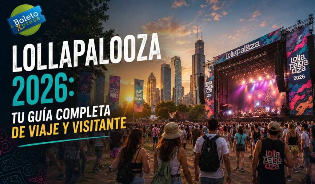 Lollapalooza 2026 Tu guía completa de viaje y visitante