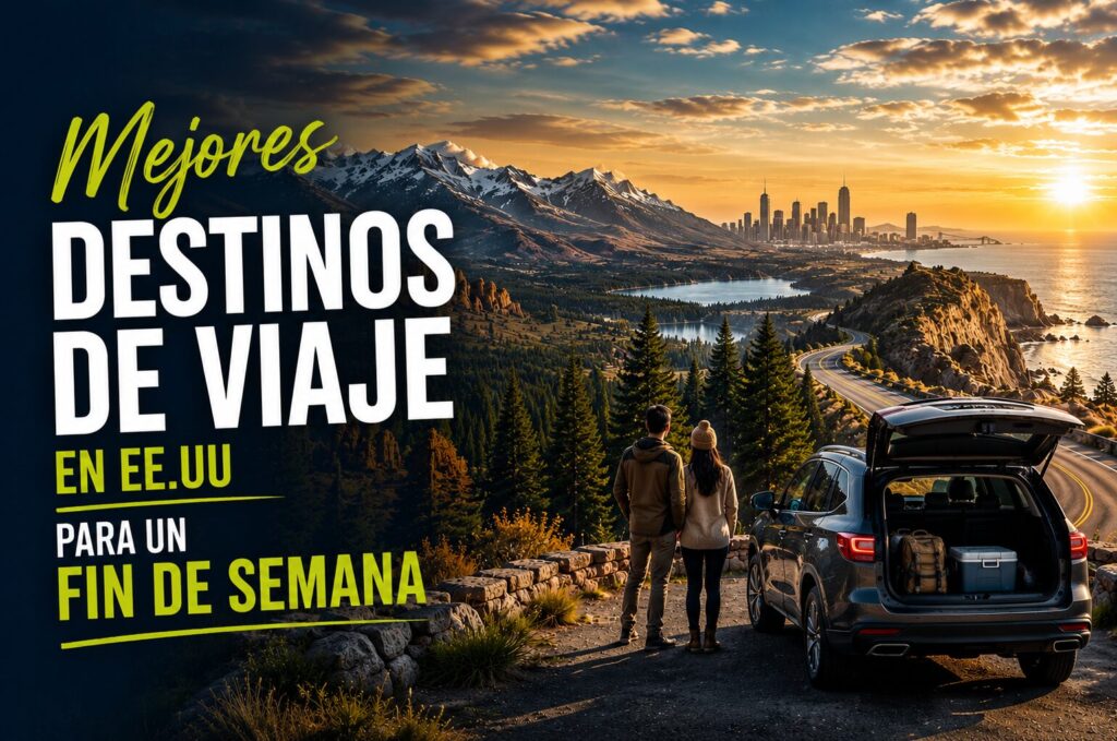 Mejores Destinos de viaje en EE.UU para un Fin de Semana