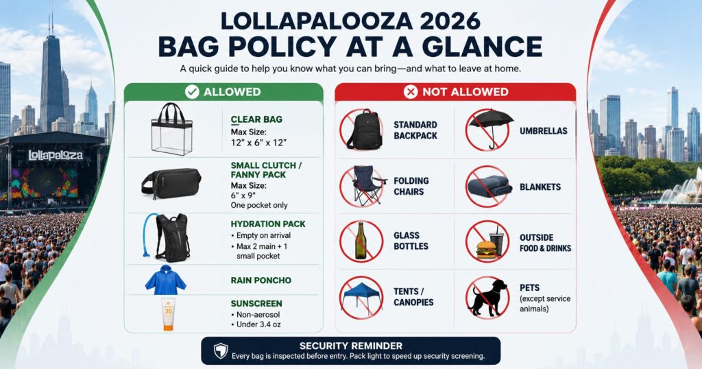 What Is the Lollapalooza Bag Policy