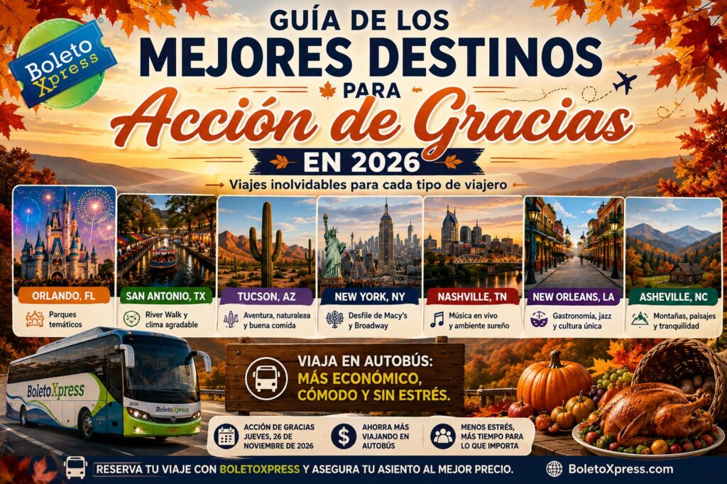 Guía de los Mejores destinos para Acción de Gracias en 2026