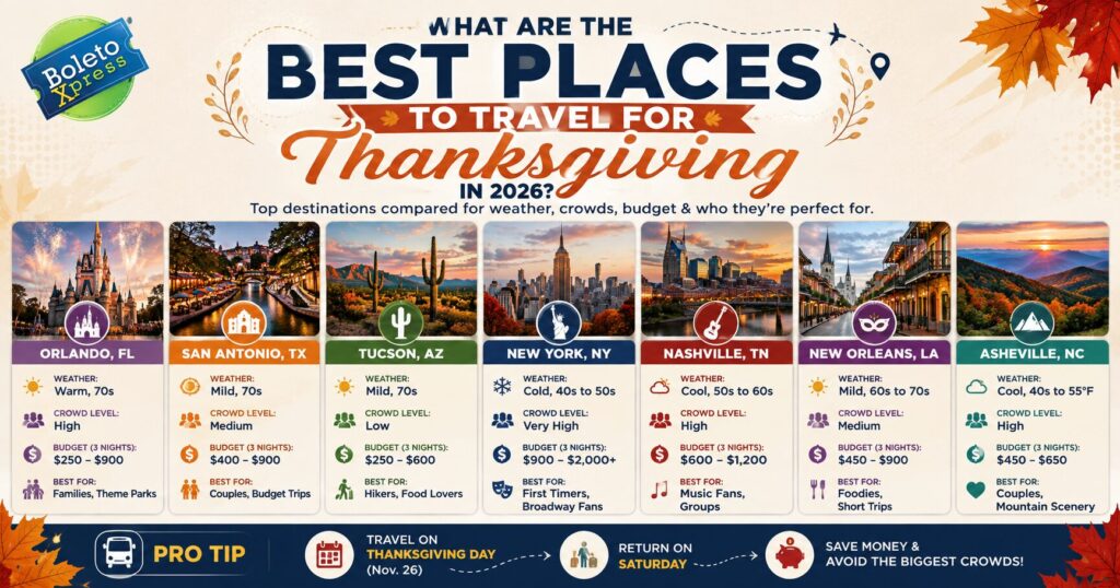 What Are the Best Places to Travel for Thanksgiving in 2026
