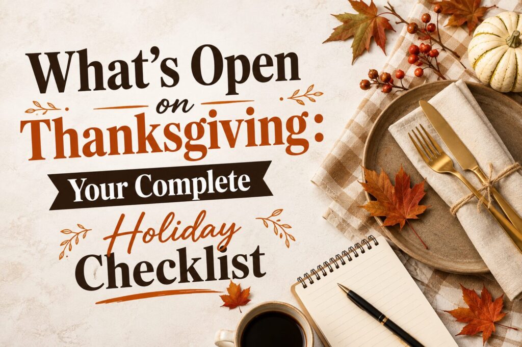 What's Open on Thanksgiving: Your Complete Holiday Checklist