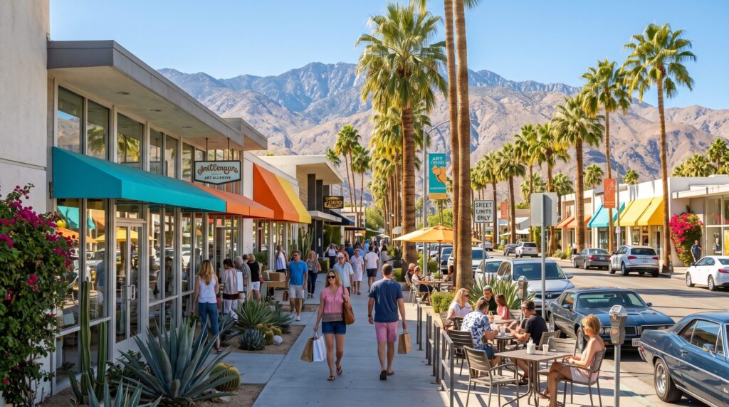 Shopping in the design district is the perfect answer for palm springs what to do.