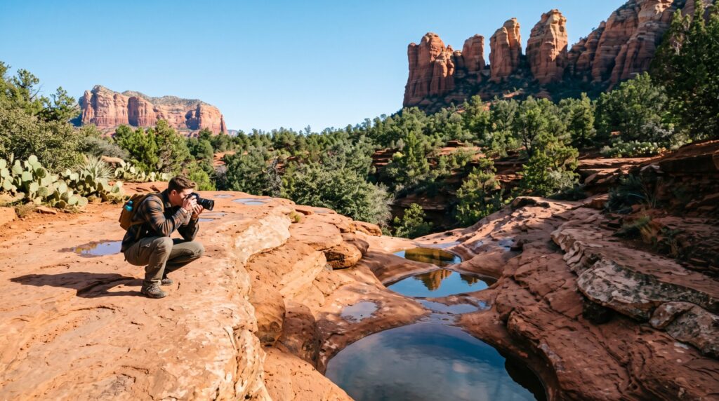 Photographing Seven Sacred Pools and other natural attractions in sedona